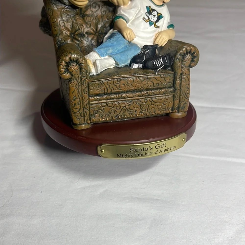 Mighty Ducks of Anaheim Limited Edition Santa and Child Holiday Decor